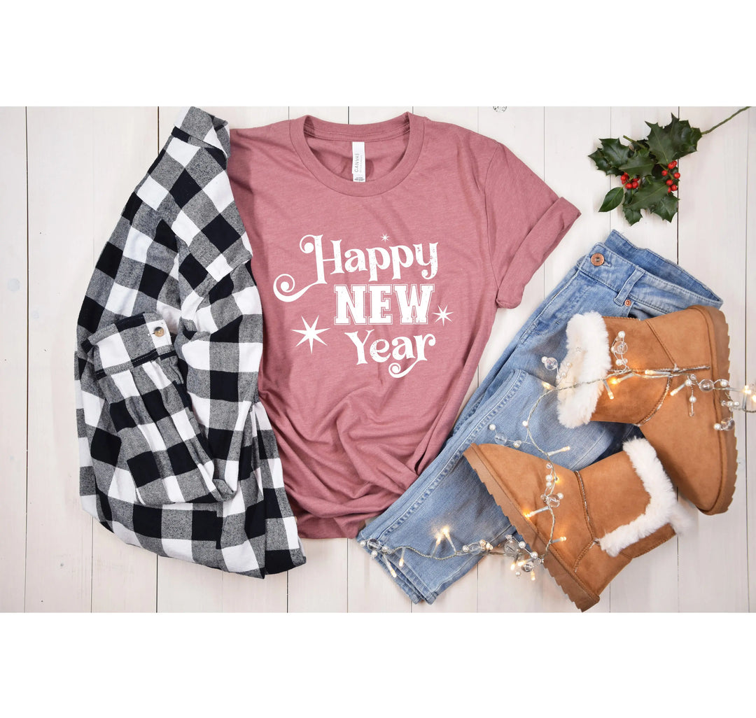 Happy New Year 2025 Shirt | Christmas Crew & Family Holiday Tees Shirtprintingcenter