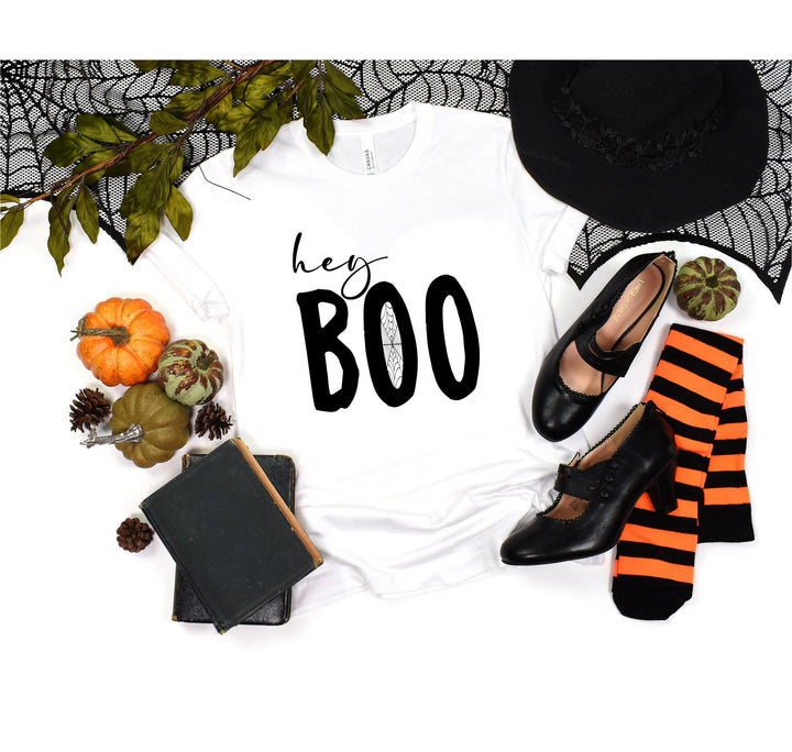 Hey Boo Shirt | Cute Halloween Party Shirt Shirtprintingcenter