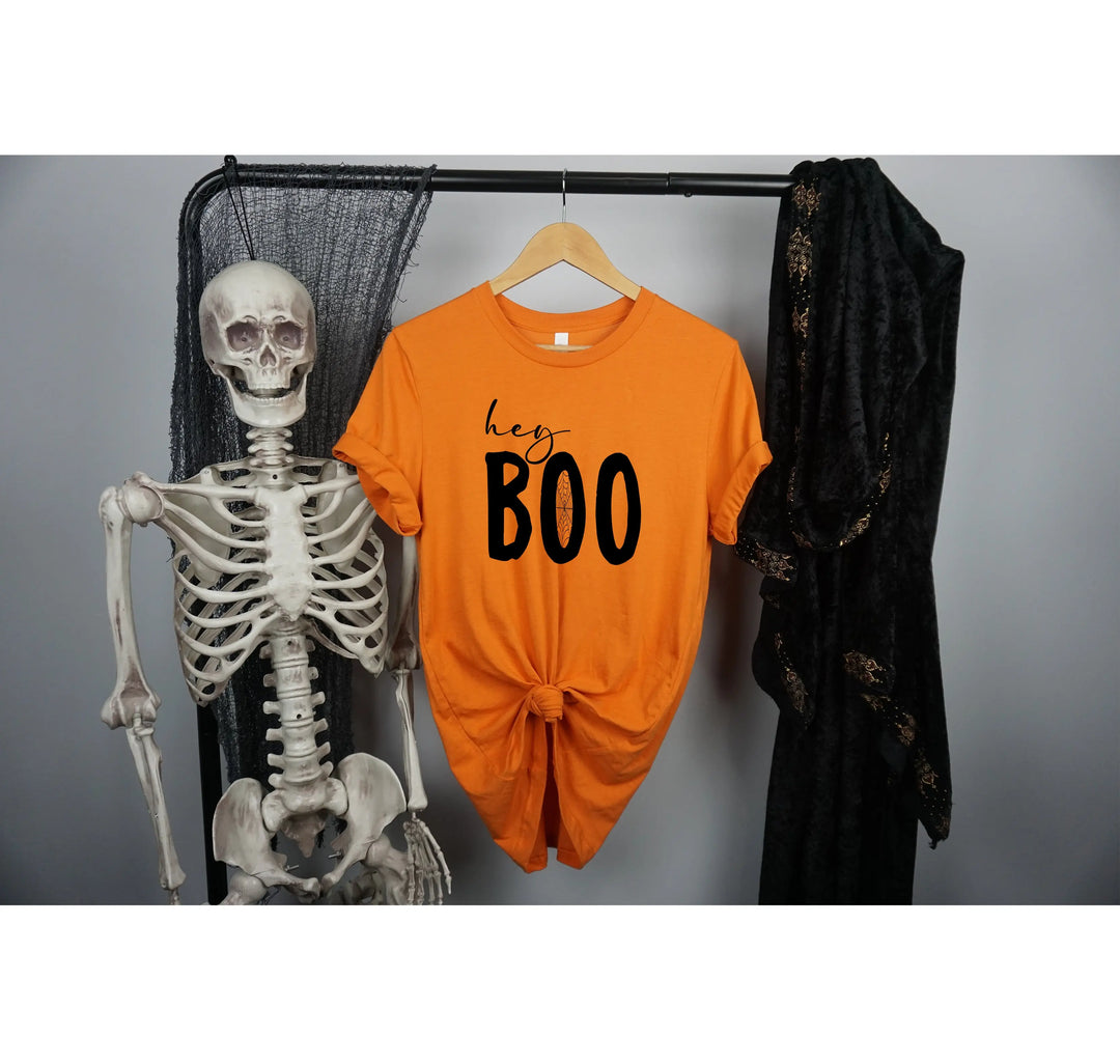 Hey Boo Shirt | Cute Halloween Party Shirt Shirtprintingcenter