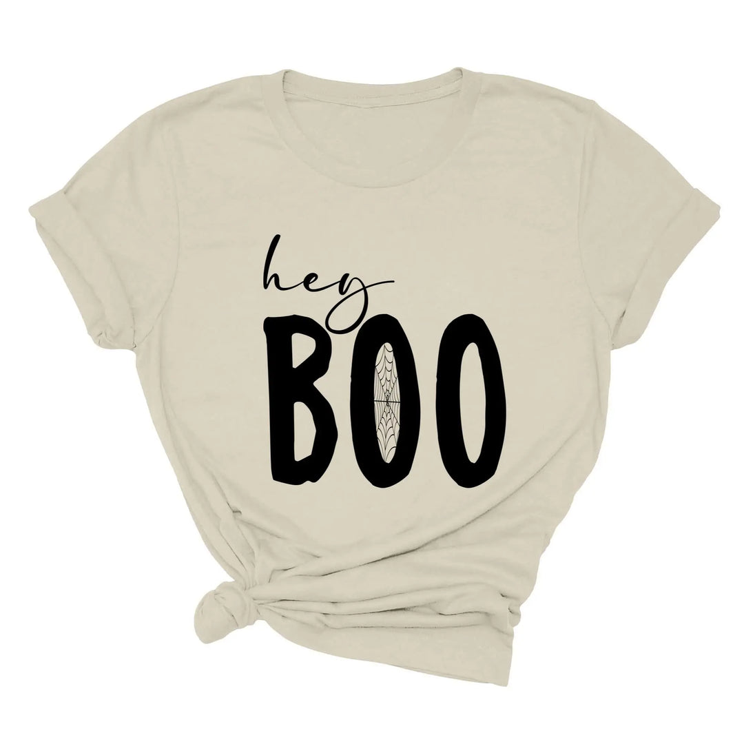 Hey Boo Shirt | Cute Halloween Party Shirt Shirtprintingcenter