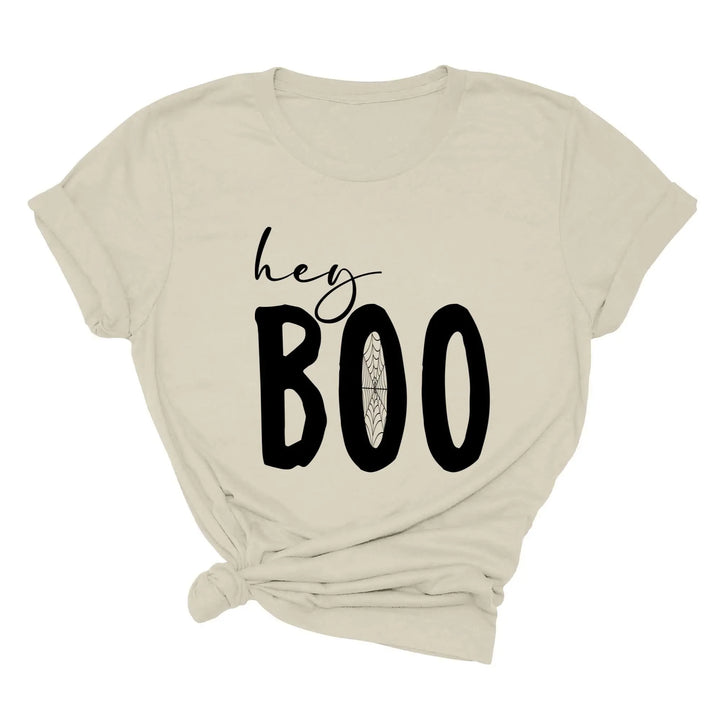 Hey Boo Shirt | Cute Halloween Party Shirt Shirtprintingcenter