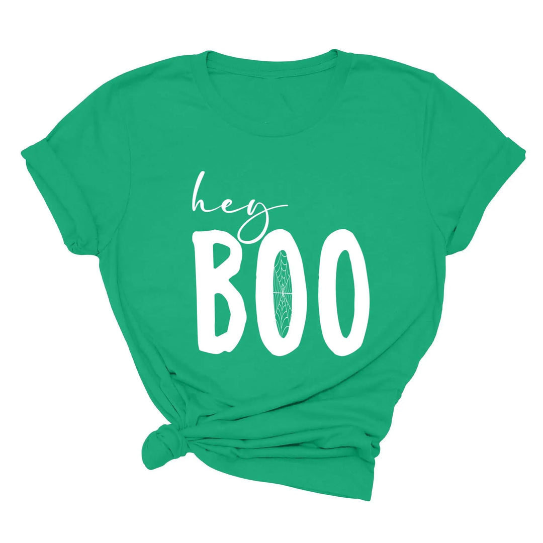 Hey Boo Shirt | Cute Halloween Party Shirt Shirtprintingcenter