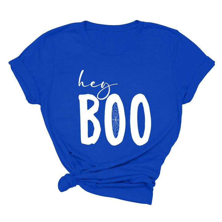 Hey Boo Shirt | Cute Halloween Party Shirt Shirtprintingcenter