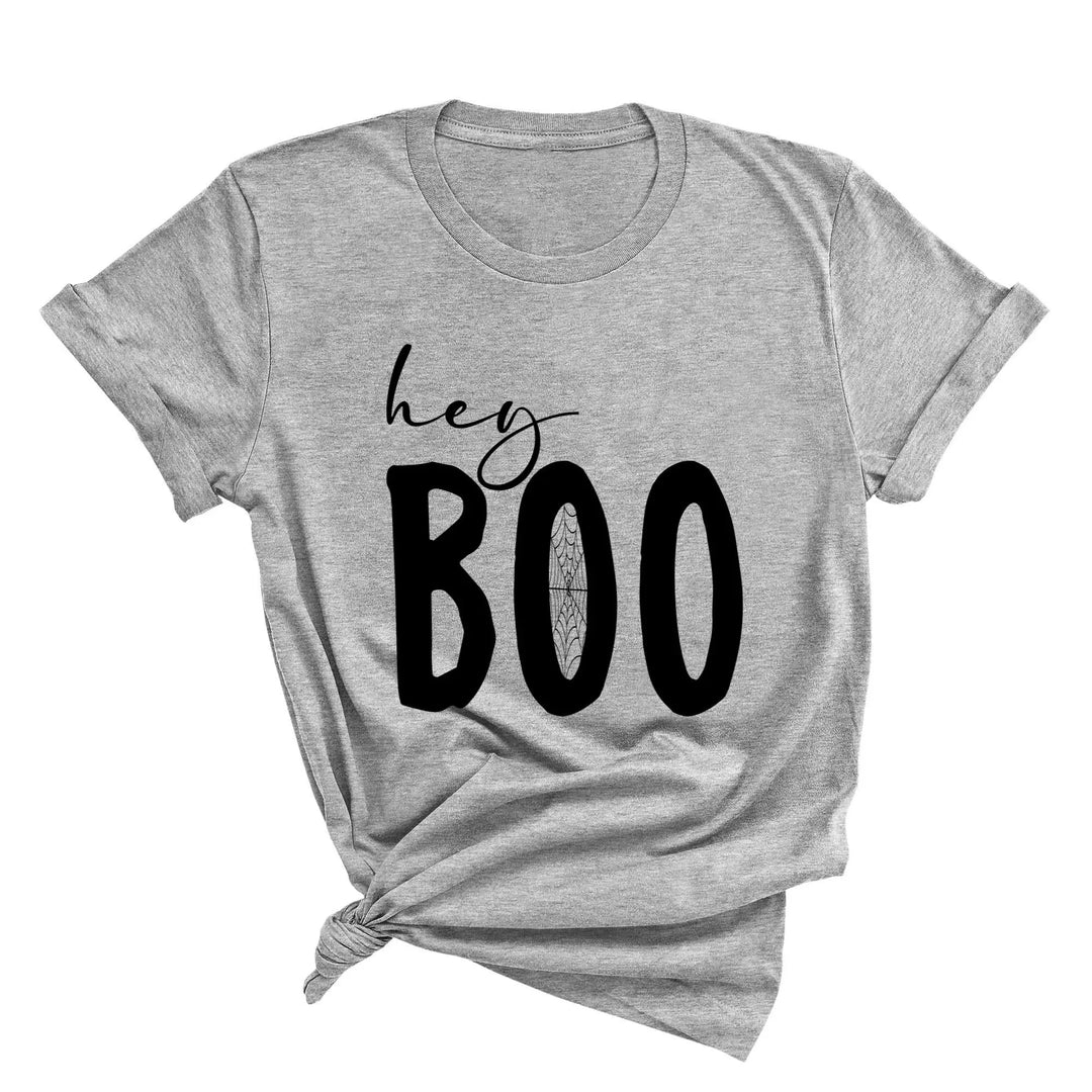Hey Boo Shirt | Cute Halloween Party Shirt Shirtprintingcenter