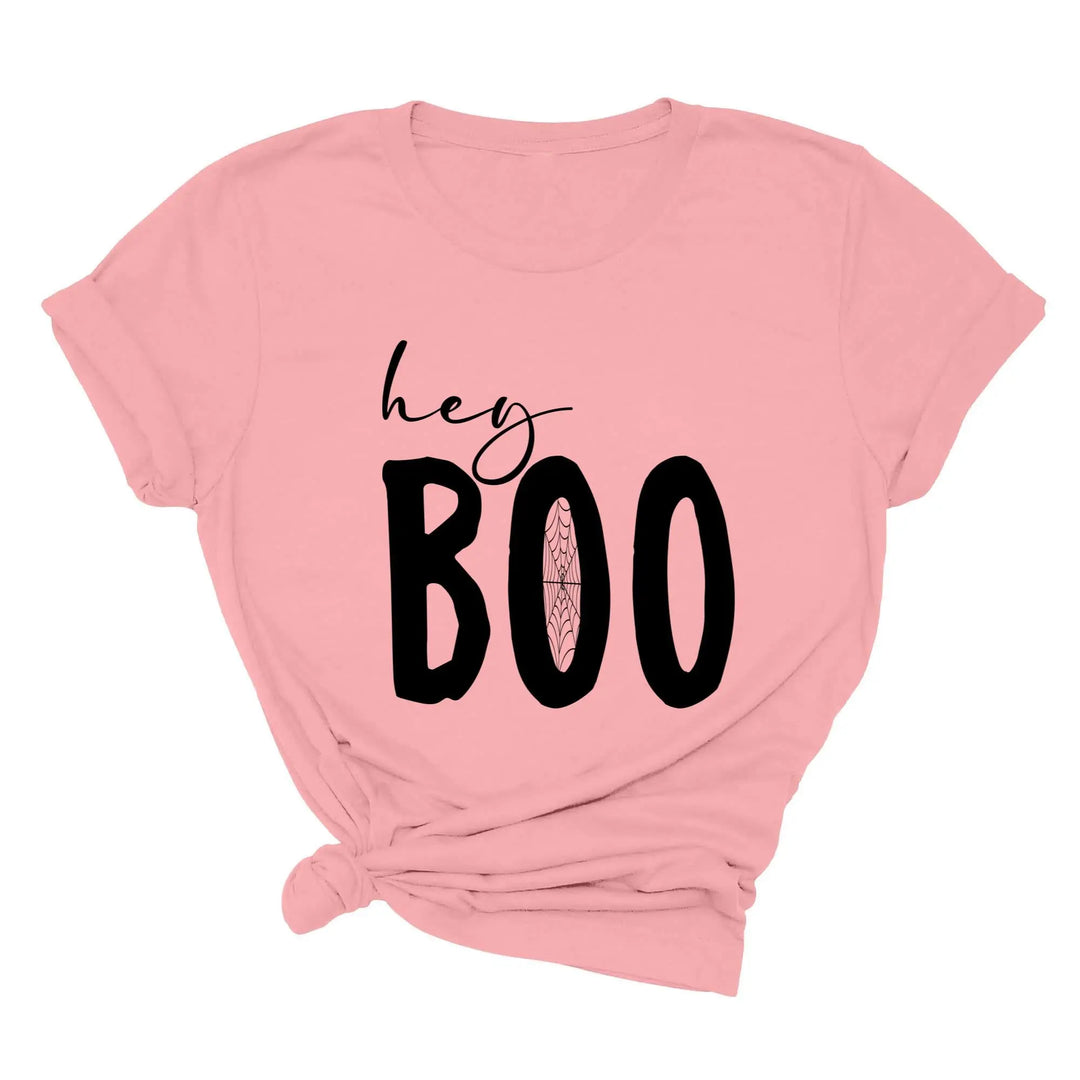 Hey Boo Shirt | Cute Halloween Party Shirt Shirtprintingcenter