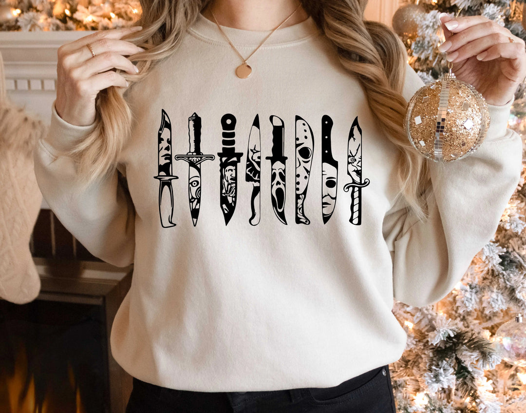Horror Movie Knives Sweatshirt - Michael Myers & Halloween Theme Shirtprintingcenter