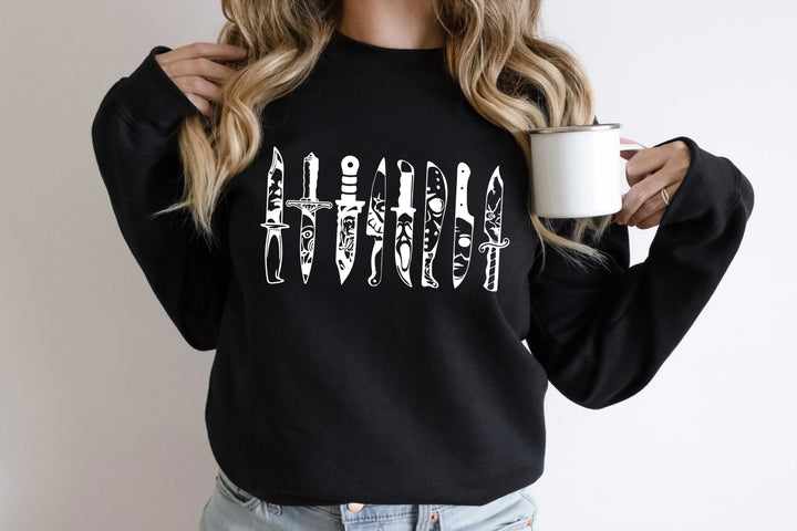 Horror Movie Knives Sweatshirt - Michael Myers & Halloween Theme Shirtprintingcenter