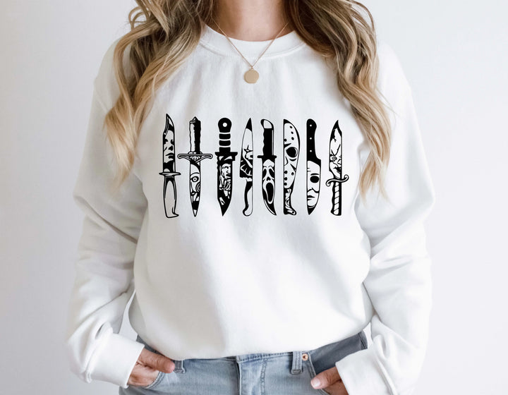 Horror Movie Knives Sweatshirt - Michael Myers & Halloween Theme Shirtprintingcenter