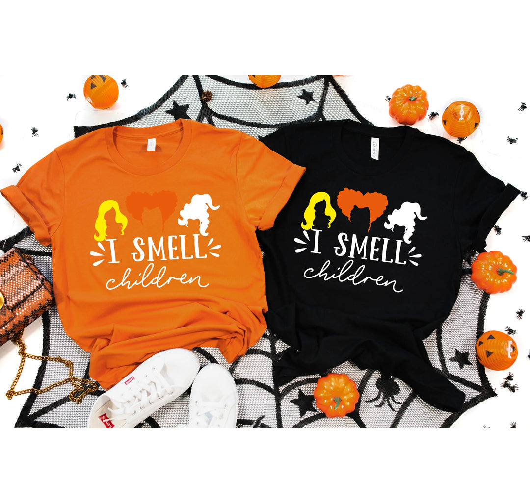 I Smell Children Shirt | Sanderson Sisters Hocus Pocus Tee Shirtprintingcenter