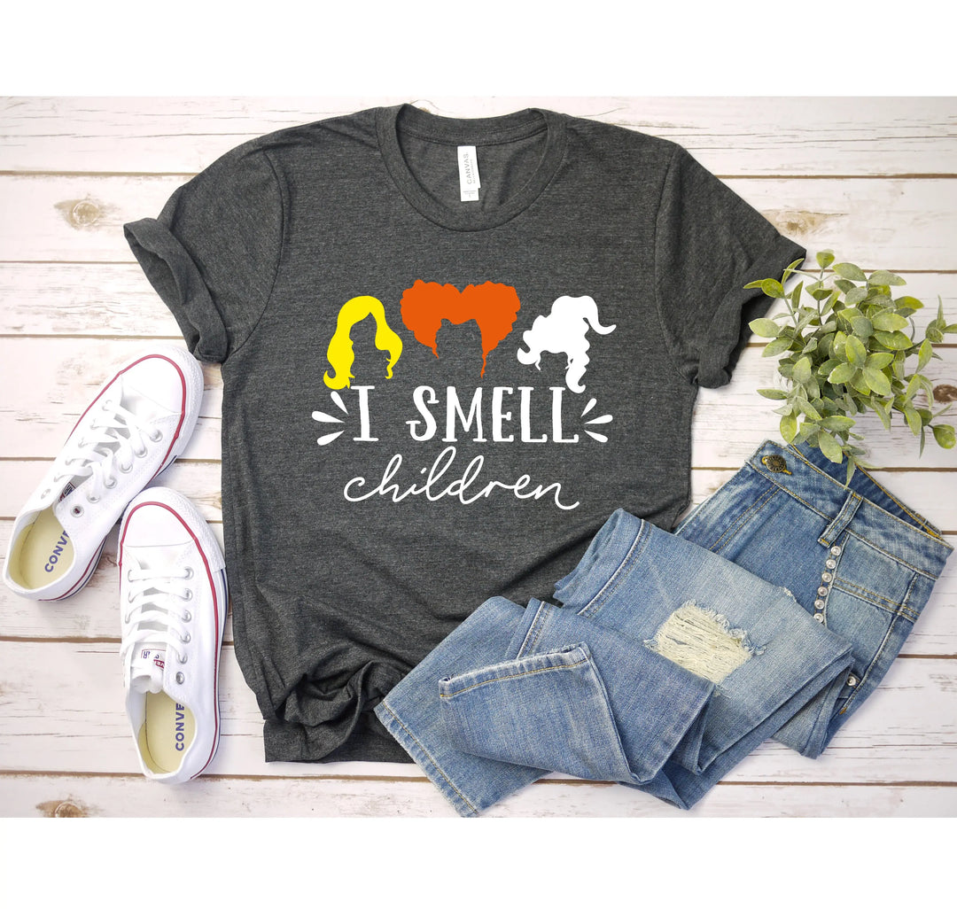 I Smell Children Shirt | Sanderson Sisters Hocus Pocus Tee Shirtprintingcenter