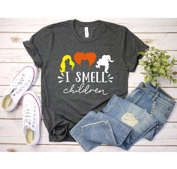 I Smell Children Shirt | Sanderson Sisters Hocus Pocus Tee Shirtprintingcenter