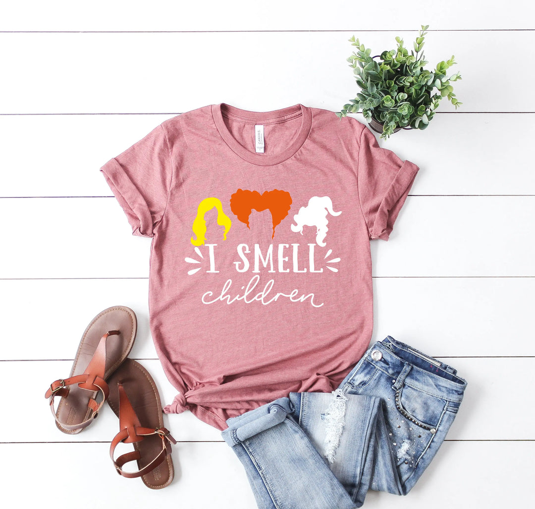 I Smell Children Shirt | Sanderson Sisters Hocus Pocus Tee Shirtprintingcenter