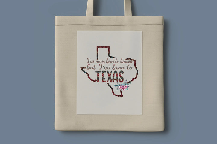 Nunca he estado en el cielo, pero he estado en Texas Dtf Transfer