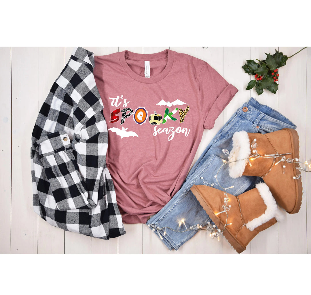 It's Spooky Season Shirt | Cute Ghost & Spooky Vibes Tee Shirtprintingcenter