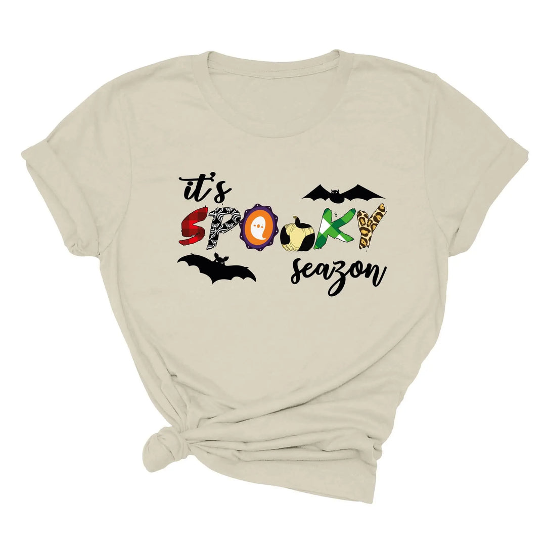 It's Spooky Season Shirt | Cute Ghost & Spooky Vibes Tee Shirtprintingcenter