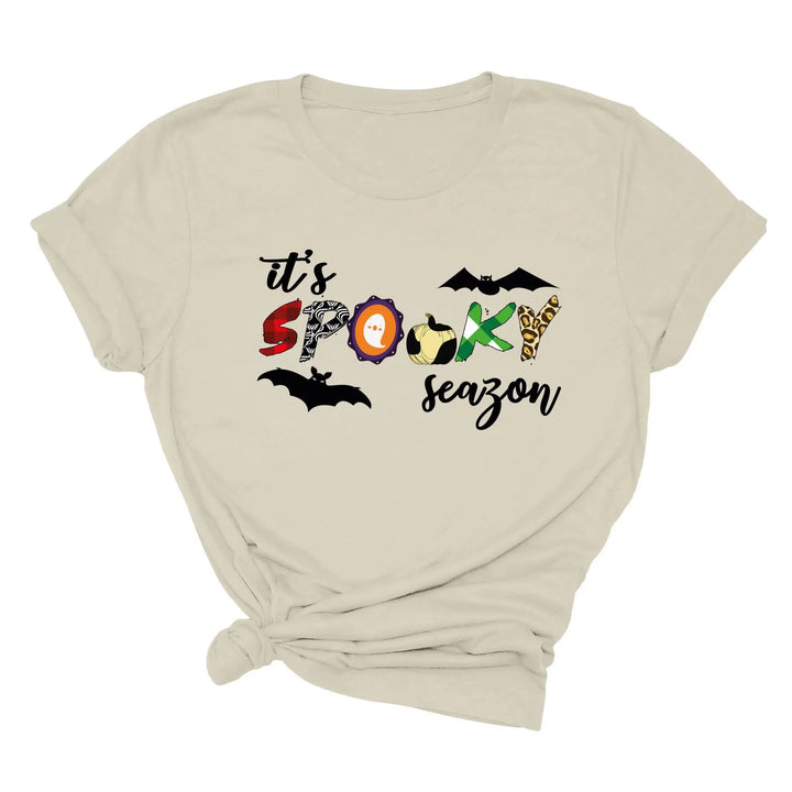 It's Spooky Season Shirt | Cute Ghost & Spooky Vibes Tee Shirtprintingcenter
