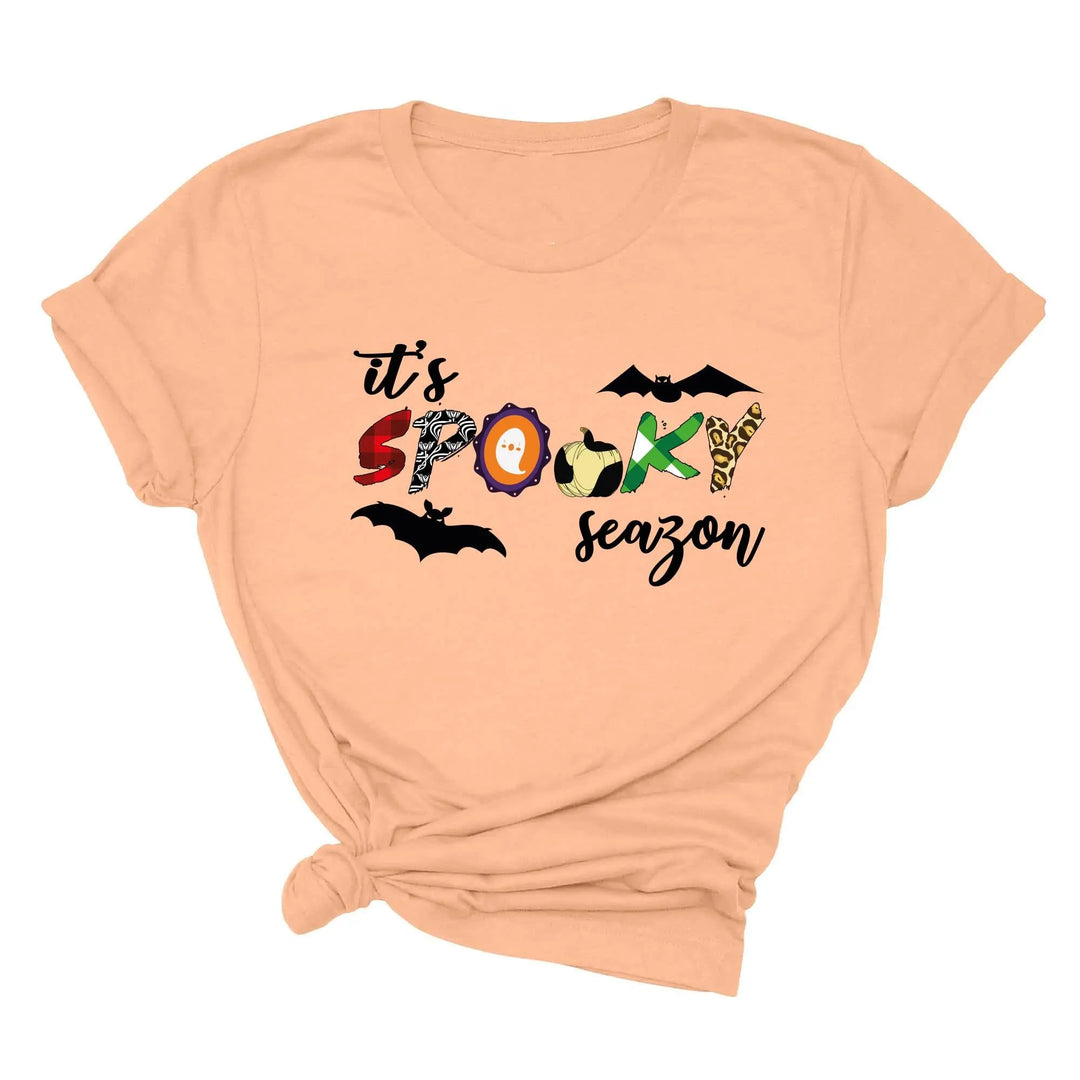 It's Spooky Season Shirt | Cute Ghost & Spooky Vibes Tee Shirtprintingcenter