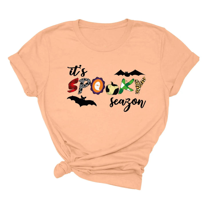 It's Spooky Season Shirt | Cute Ghost & Spooky Vibes Tee Shirtprintingcenter