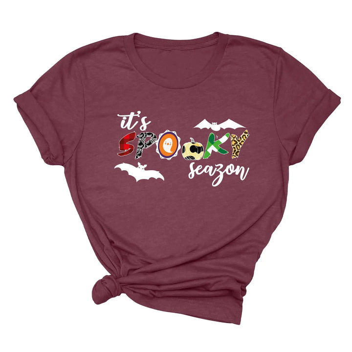 It's Spooky Season Shirt | Cute Ghost & Spooky Vibes Tee Shirtprintingcenter