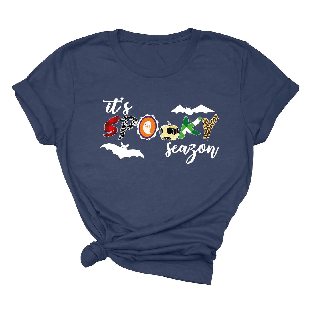 It's Spooky Season Shirt | Cute Ghost & Spooky Vibes Tee Shirtprintingcenter