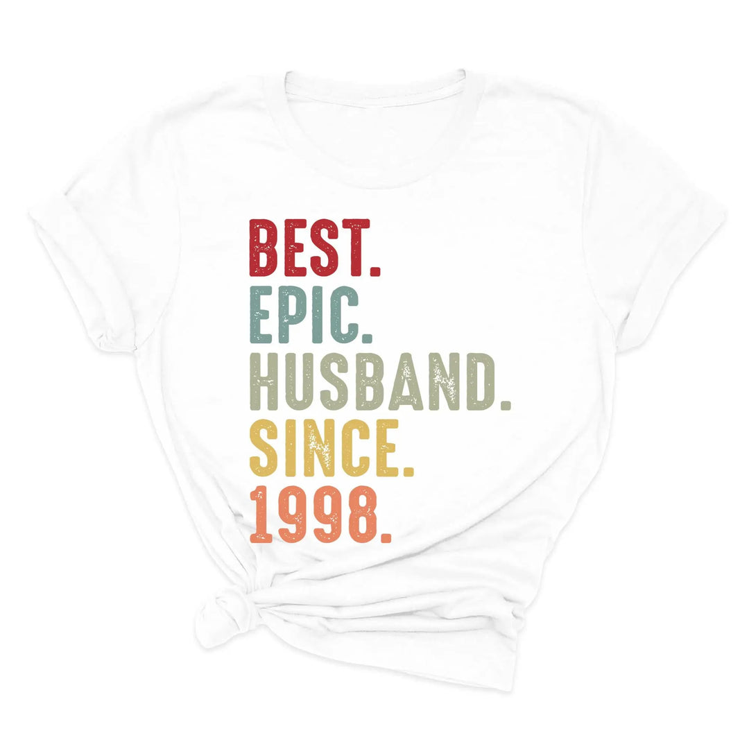 Just Married Shirt - Personalized 25th Wedding Anniversary Gift Tee Shirtprintingcenter