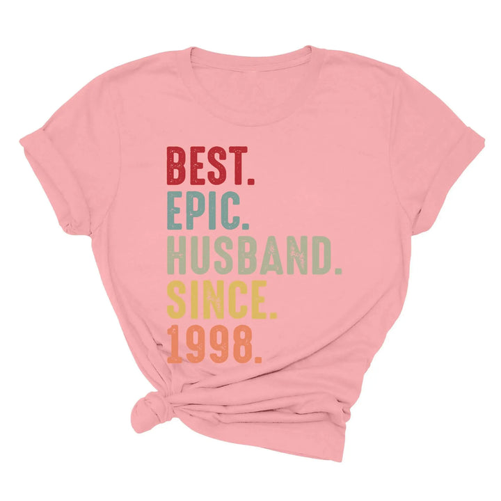 Just Married Shirt - Personalized 25th Wedding Anniversary Gift Tee Shirtprintingcenter