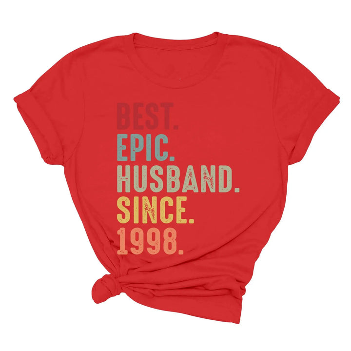 Just Married Shirt - Personalized 25th Wedding Anniversary Gift Tee Shirtprintingcenter