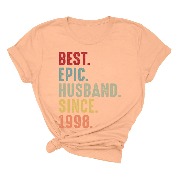 Just Married Shirt - Personalized 25th Wedding Anniversary Gift Tee Shirtprintingcenter