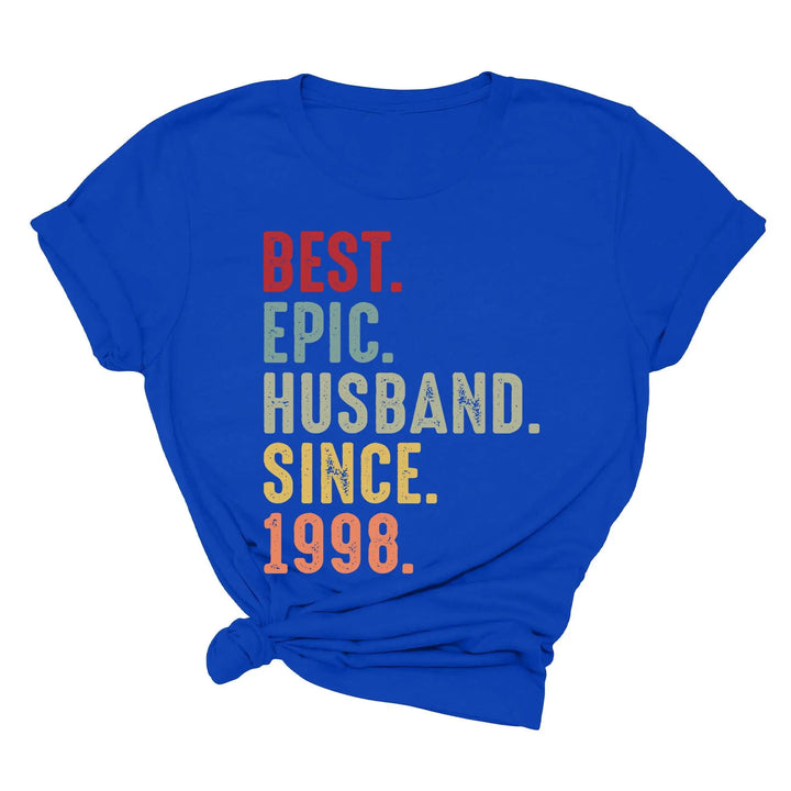 Just Married Shirt - Personalized 25th Wedding Anniversary Gift Tee Shirtprintingcenter