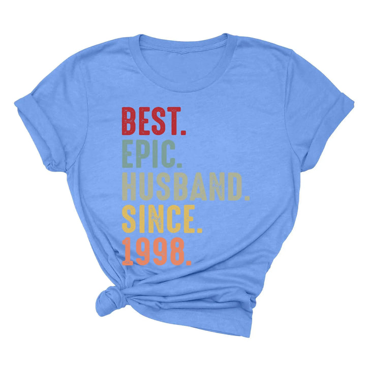 Just Married Shirt - Personalized 25th Wedding Anniversary Gift Tee Shirtprintingcenter