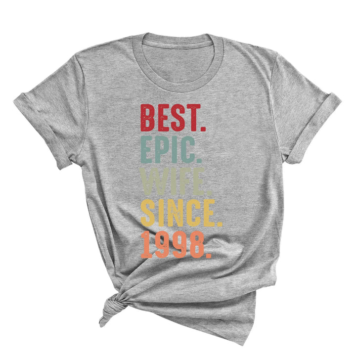 Just Married Shirt - Personalized 25th Wedding Anniversary Gift Tee Shirtprintingcenter