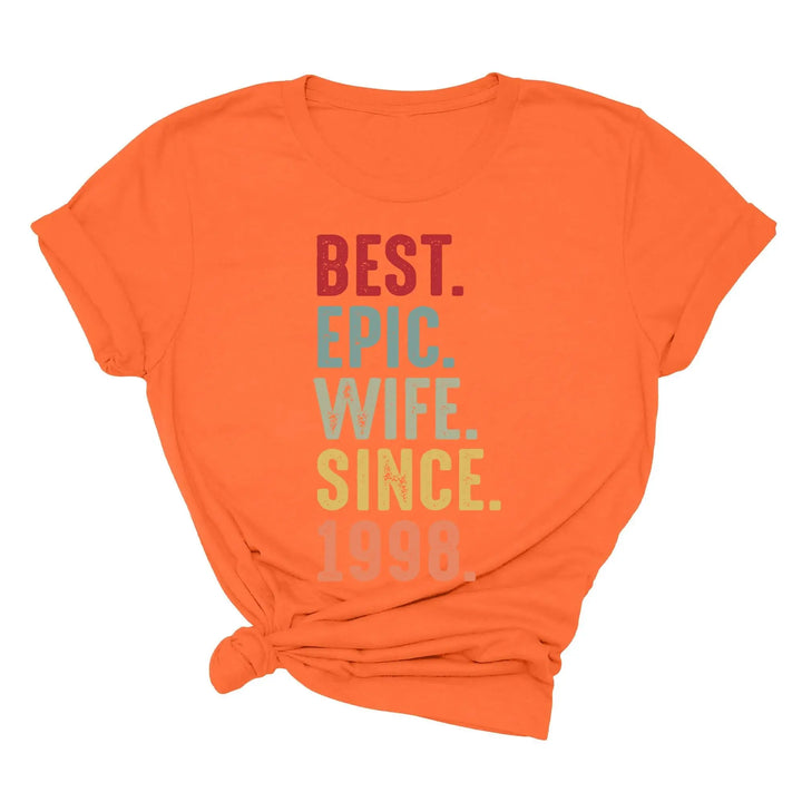 Just Married Shirt - Personalized 25th Wedding Anniversary Gift Tee Shirtprintingcenter