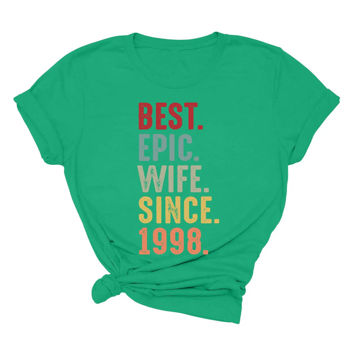 Just Married Shirt - Personalized 25th Wedding Anniversary Gift Tee Shirtprintingcenter