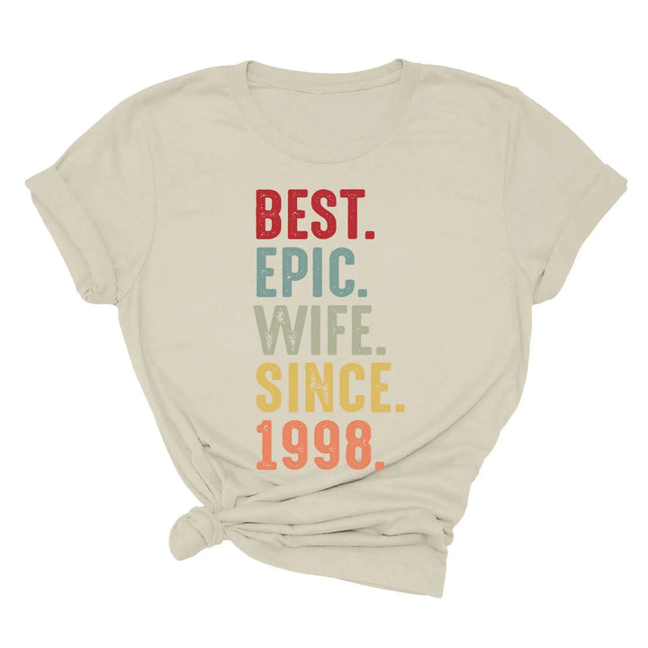 Just Married Shirt - Personalized 25th Wedding Anniversary Gift Tee Shirtprintingcenter