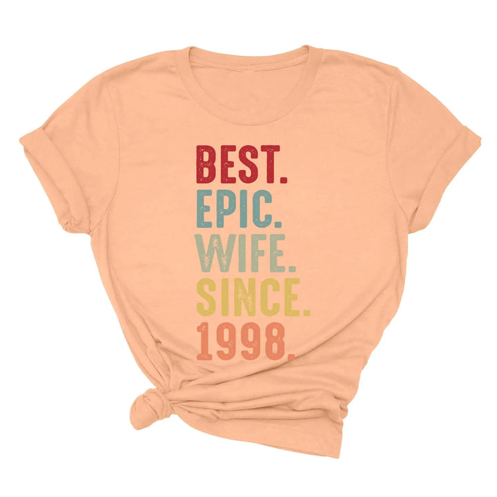 Just Married Shirt - Personalized 25th Wedding Anniversary Gift Tee Shirtprintingcenter