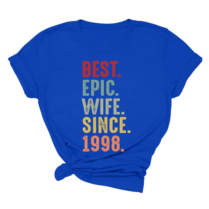 Just Married Shirt - Personalized 25th Wedding Anniversary Gift Tee Shirtprintingcenter