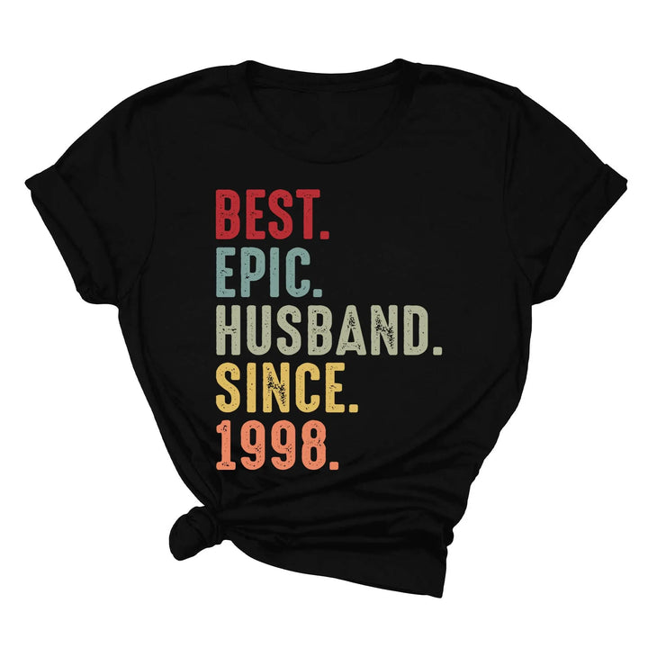 Just Married Shirt - Personalized 25th Wedding Anniversary Gift Tee Shirtprintingcenter