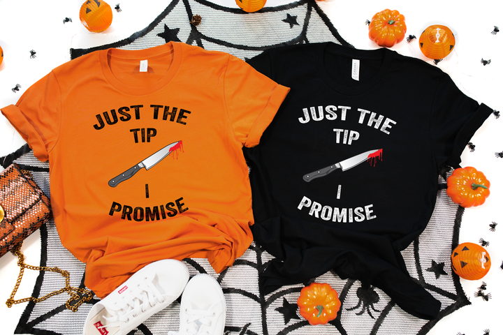 Just the Tip Knife Shirt - Funny Halloween & Murder Tee for Men