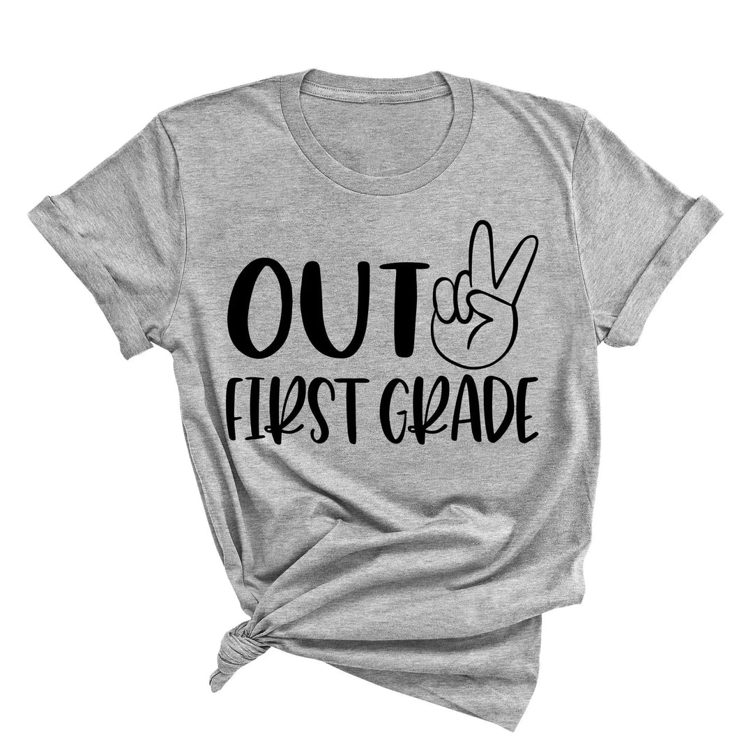 Last Day of School Shirt - Out of Preschool, Kindergarten & Grade Shirtprintingcenter