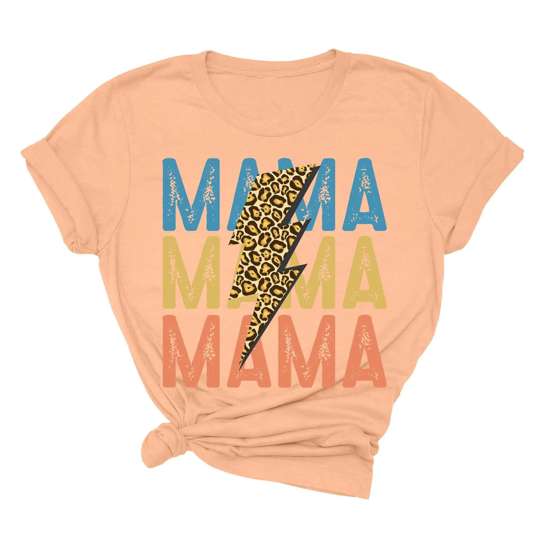 Leopard Mama Shirt - Retro Vintage Mom Life Tee | Mother's Day Gift