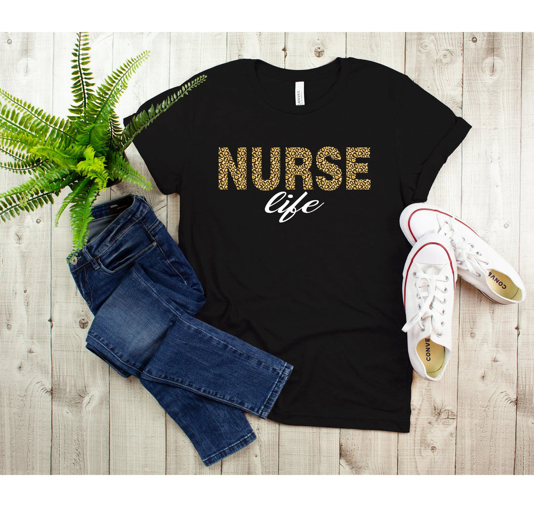 Leopard Nurse Shirt - Future Nurse Gift & Nursing School Tee for Women Shirtprintingcenter