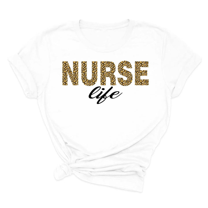 Leopard Nurse Shirt - Future Nurse Gift & Nursing School Tee for Women Shirtprintingcenter