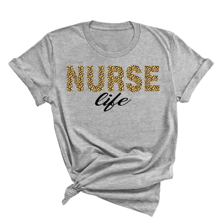 Leopard Nurse Shirt - Future Nurse Gift & Nursing School Tee for Women Shirtprintingcenter