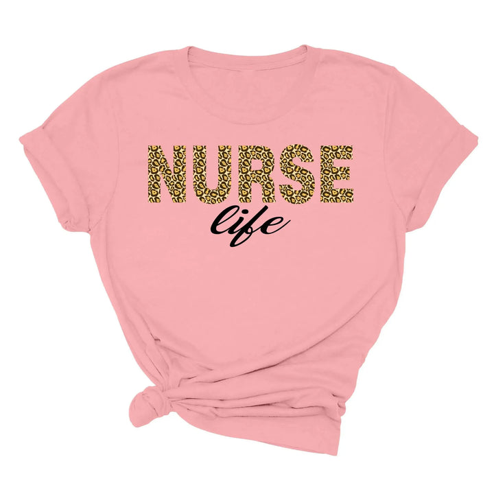 Leopard Nurse Shirt - Future Nurse Gift & Nursing School Tee for Women Shirtprintingcenter