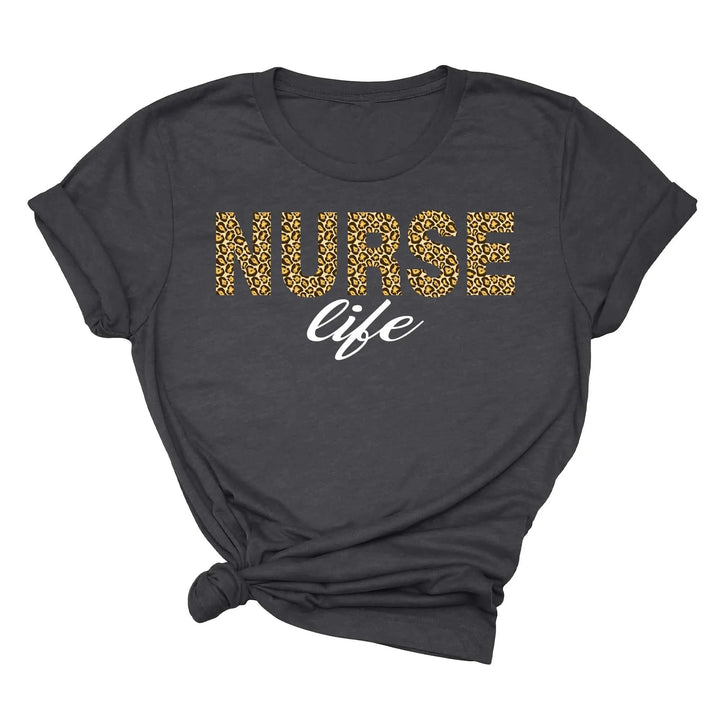 Leopard Nurse Shirt - Future Nurse Gift & Nursing School Tee for Women Shirtprintingcenter