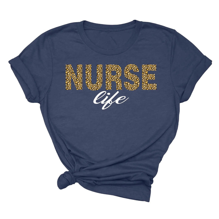 Leopard Nurse Shirt - Future Nurse Gift & Nursing School Tee for Women Shirtprintingcenter