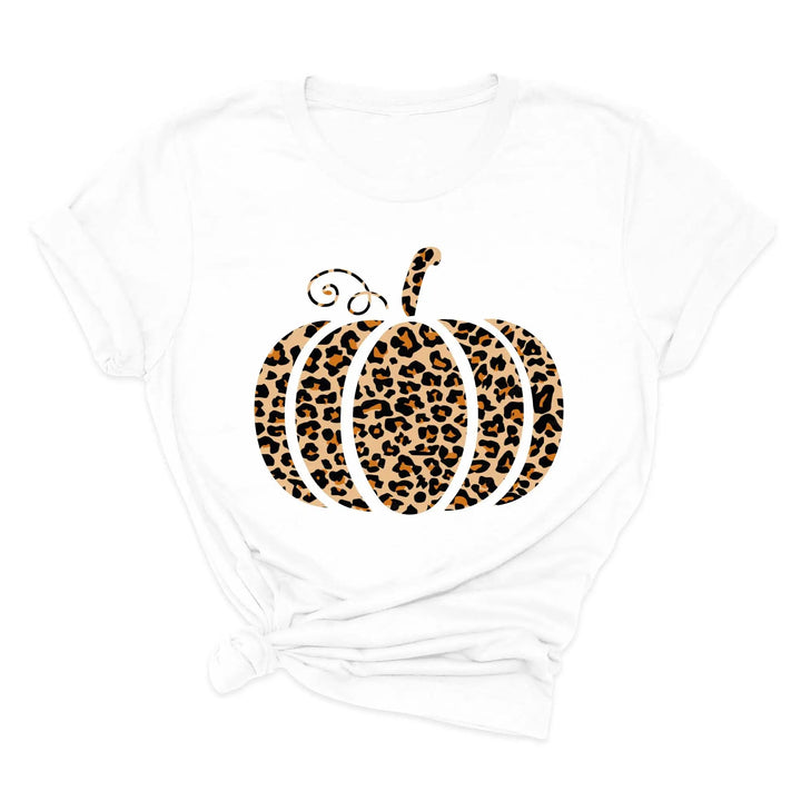 Leopard Pumpkin Shirt | Halloween & Thanksgiving Fall Tee Shirtprintingcenter