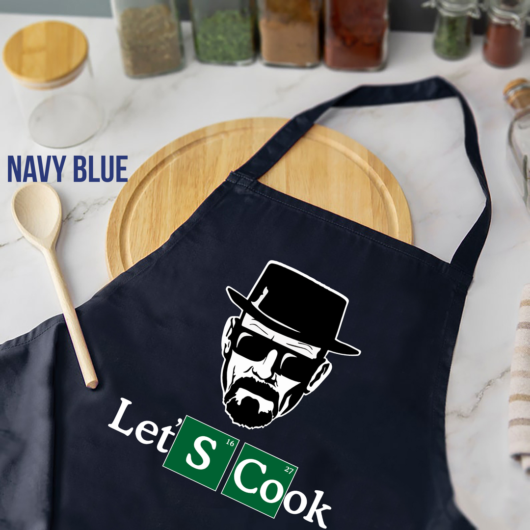 Personalized BBQ Apron for Men - Let's Cook | Chef Gift for Him