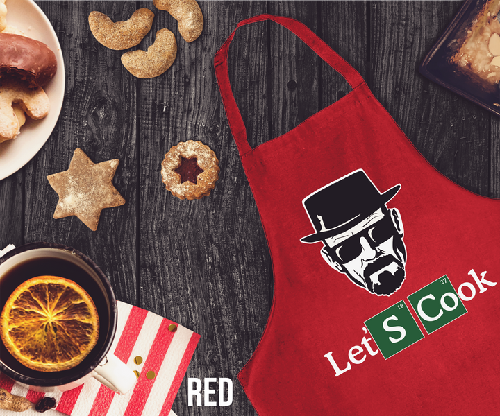 Personalized BBQ Apron for Men - Let's Cook | Chef Gift for Him