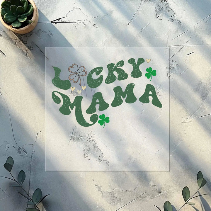 Lucky Mama DTF Transfers | Retro Vintage St. Patrick's Day DTF